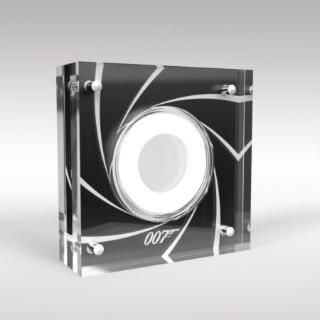 James Bond A-Z 10p Coin Acrylic Capsule Display Case