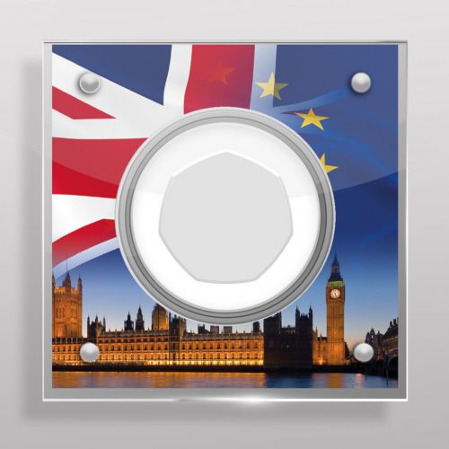 Brexit 50p Coin Acrylic Coin Display