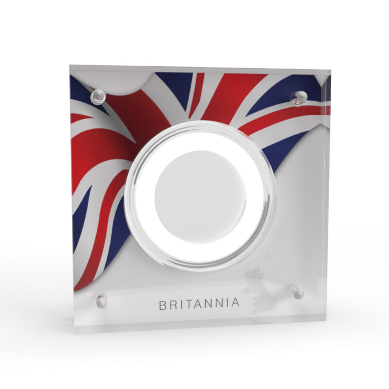 One Ounce 1oz Gold Britannia Acrylic Coin Display - Image 2