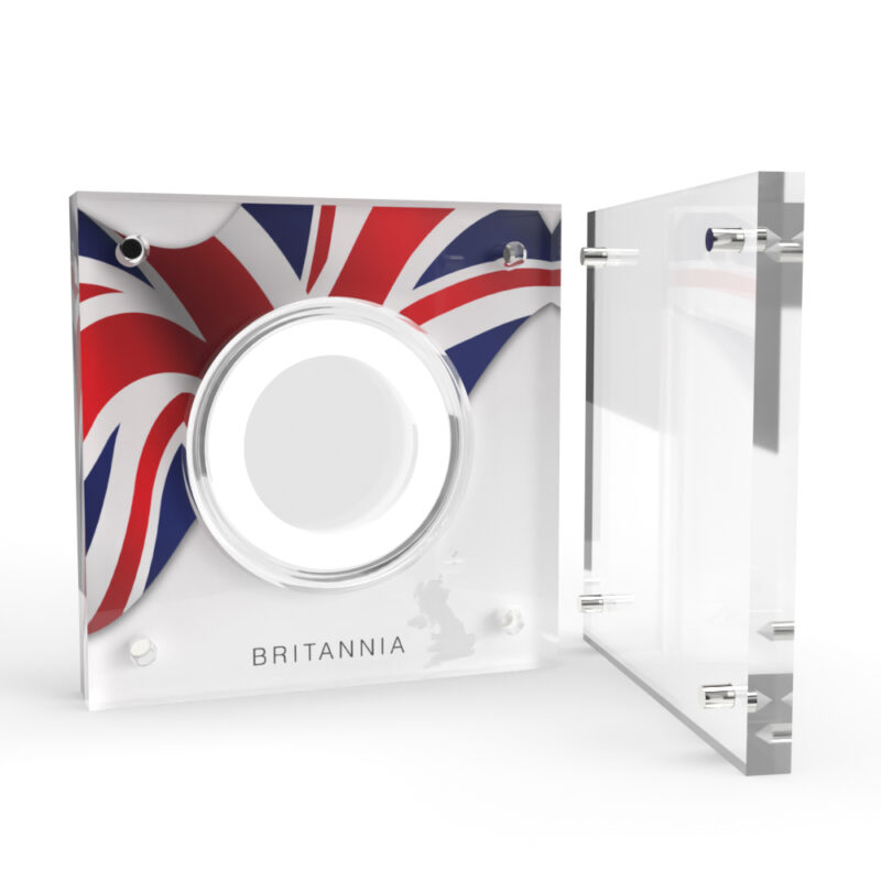 One Ounce 1oz Gold Britannia Acrylic Coin Display - Image 4