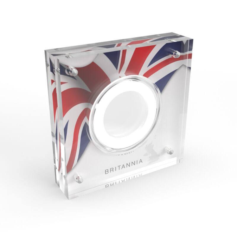 One Ounce 1oz Gold Britannia Acrylic Coin Display - Image 5