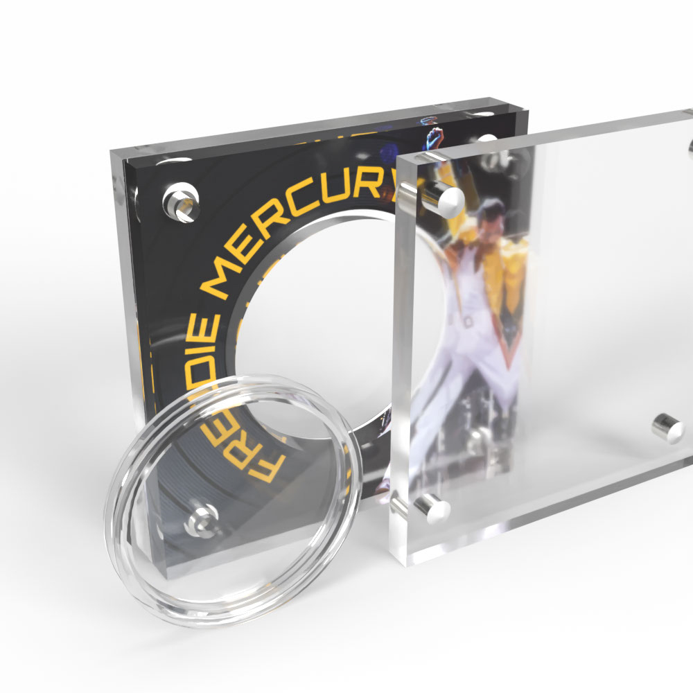 Freddie Mercury Music Legends Acrylic Coin Display Case Holder - Image 4