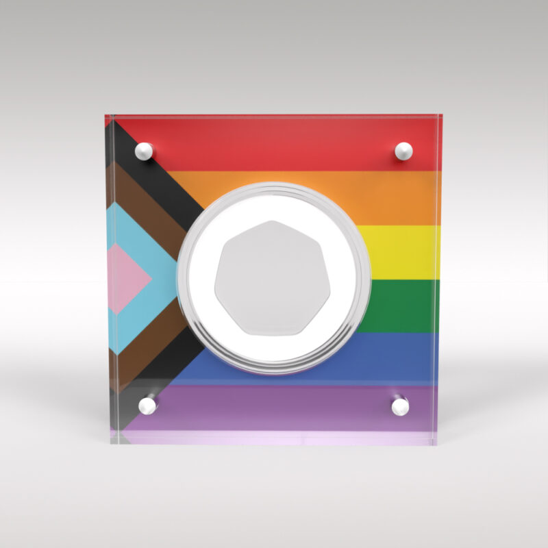 Royal Mint Pride 50p Coin Acrylic Capsule Display Case - Image 3