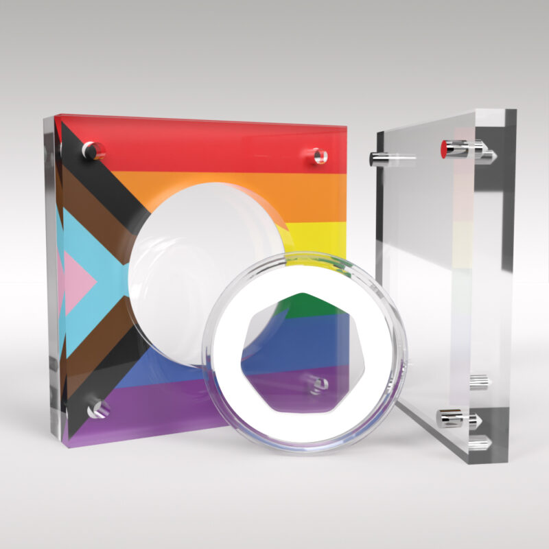 Royal Mint Pride 50p Coin Acrylic Capsule Display Case - Image 2