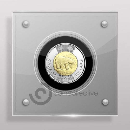 Canadian 2 Dollar Acrylic Coin Display Case