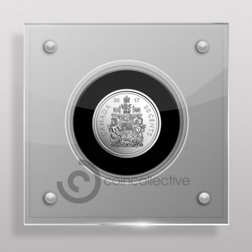 Canadian 50 Cent Acrylic Coin Display Case