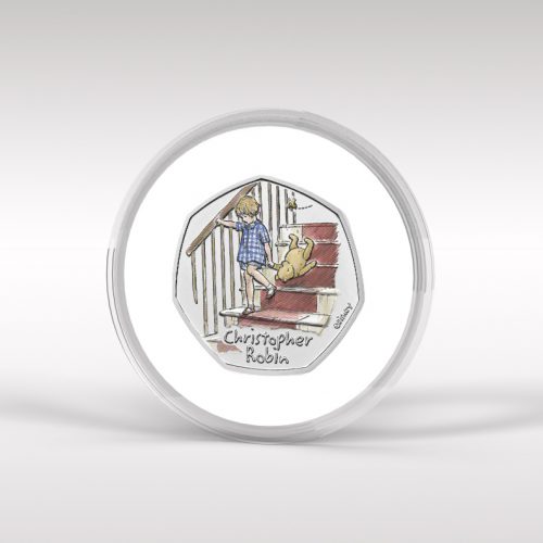 Christopher Robin 50p Royal Mint Coin BU Coloured Decal