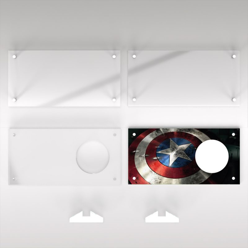Captain America Marvel 44mm Commemorative Acrylic Display - Image 2