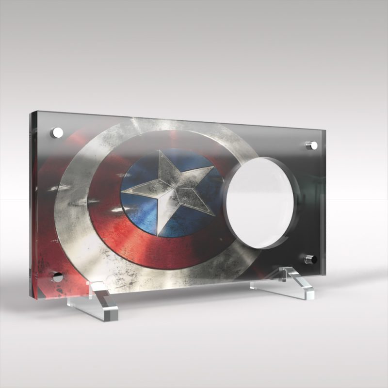 Captain America Marvel 44mm Commemorative Acrylic Display - Image 3