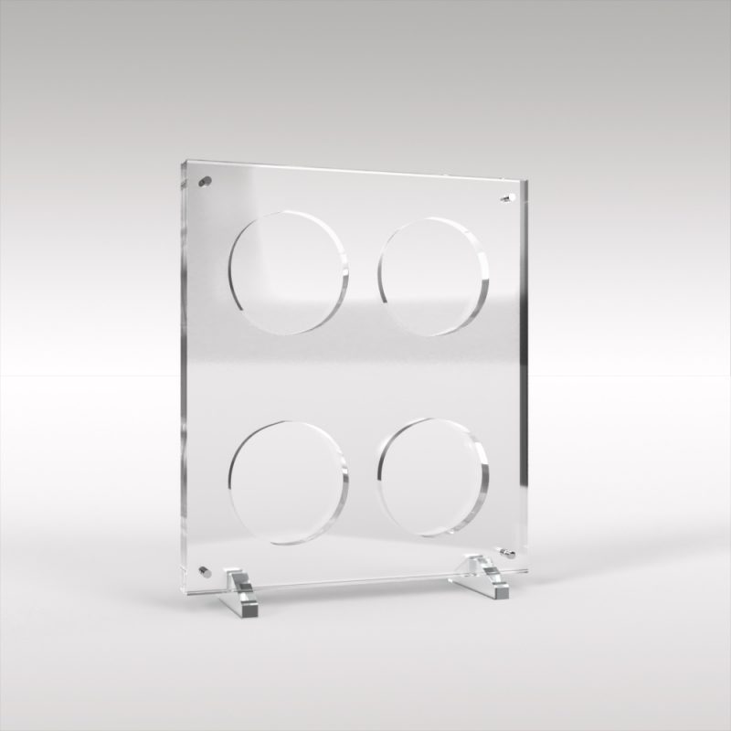 Challenge 4 Coin Acrylic Display Case 44mm Diameter
