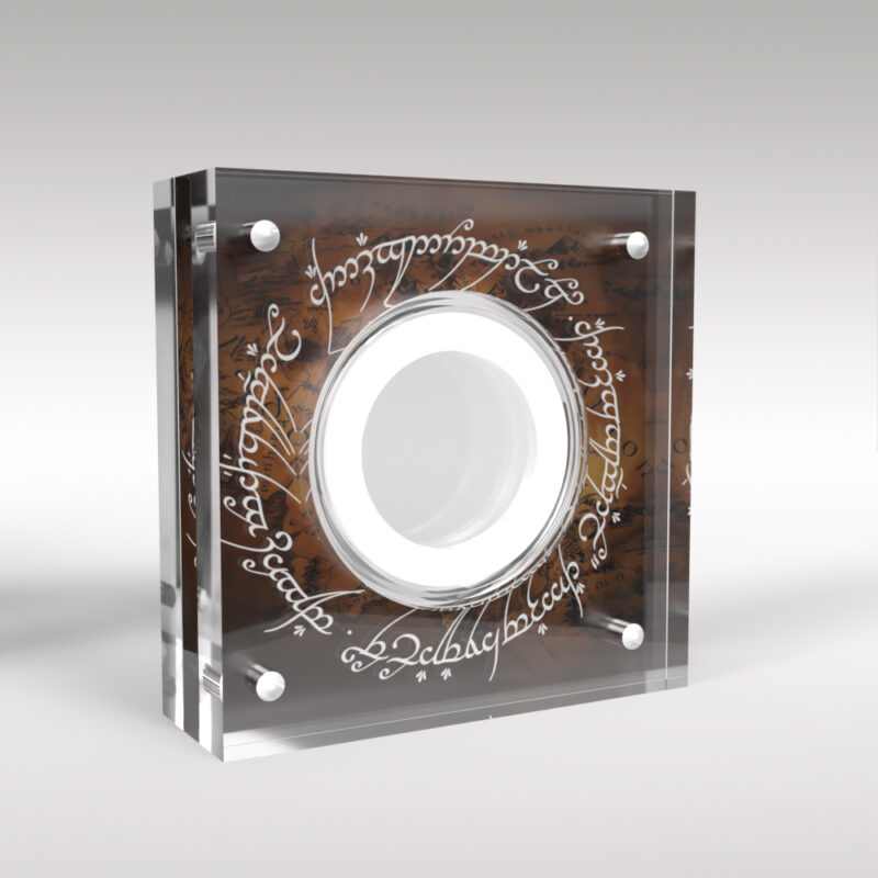 Lord of the Rings JRR Tolkien £2 Coin and Perspex Display Case Holder - Image 3