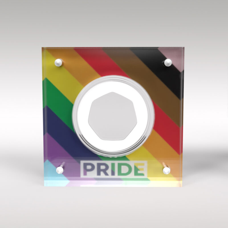 Royal Mint Pride 50p Coin Acrylic Capsule Display Case - Image 2