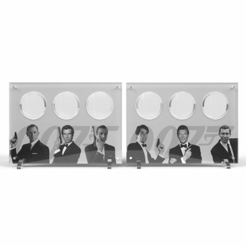 60 Years of James Bond Limited Edition Acrylic 7 Coin Display Holder + Print - Image 4