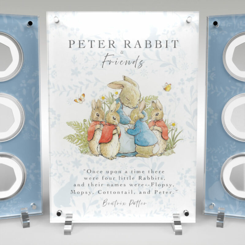 Peter Rabbit Beatrix Potter 50p 12 Coin Acrylic Display Case Holder - Image 2