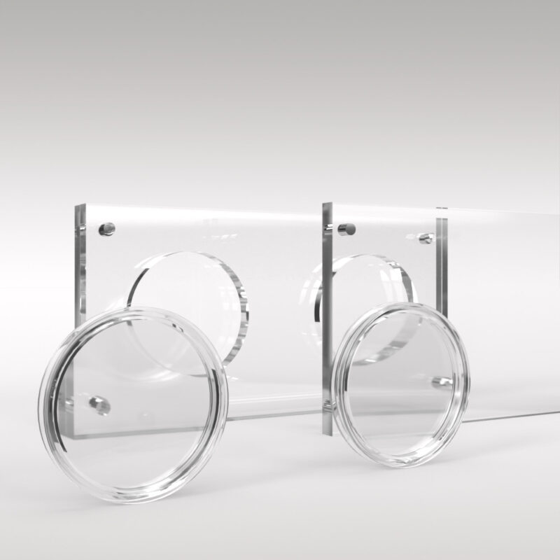 39mm 2 Coin Duo Acrylic Coin Display Case Holder - Image 2