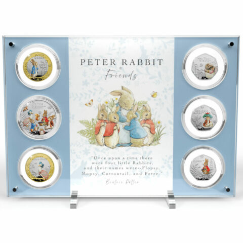 The World of Peter Rabbit 2023 BU Coin Collection & Acrylic Display Stand Holder