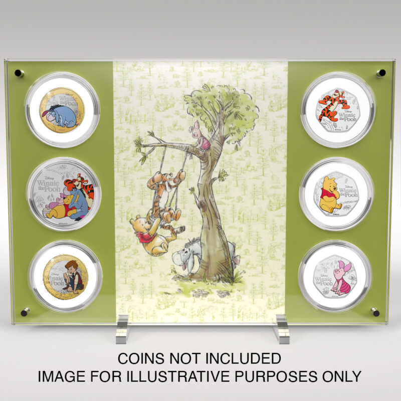 Winnie the Pooh 6 Coin Acrylic Display Stand - Image 4