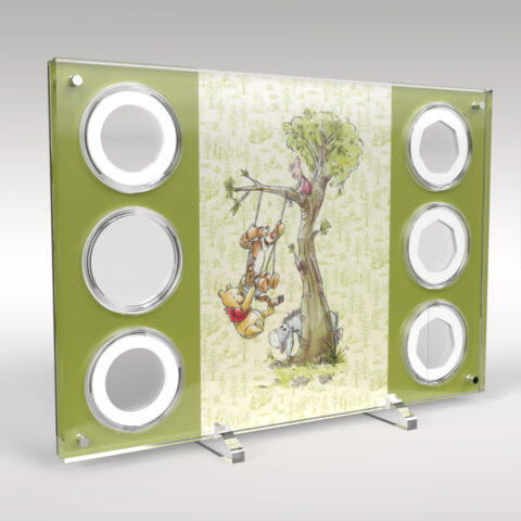 Winnie the Pooh 6 Coin Acrylic Display Stand