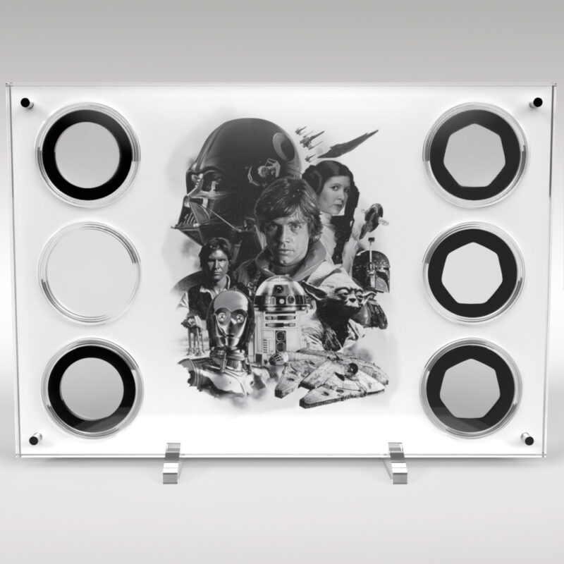 Star Wars 6 Coin Acrylic Display Stand - Image 2