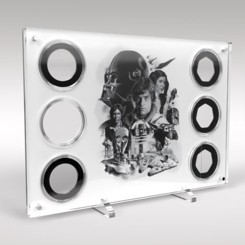 Star Wars 6 Coin Acrylic Display Stand