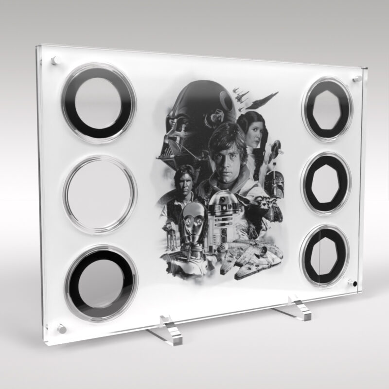 Star Wars 6 Coin Acrylic Display Stand