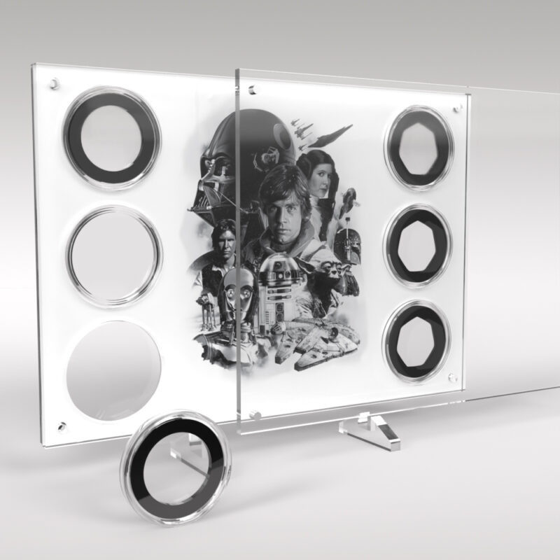 Star Wars 6 Coin Acrylic Display Stand - Image 3