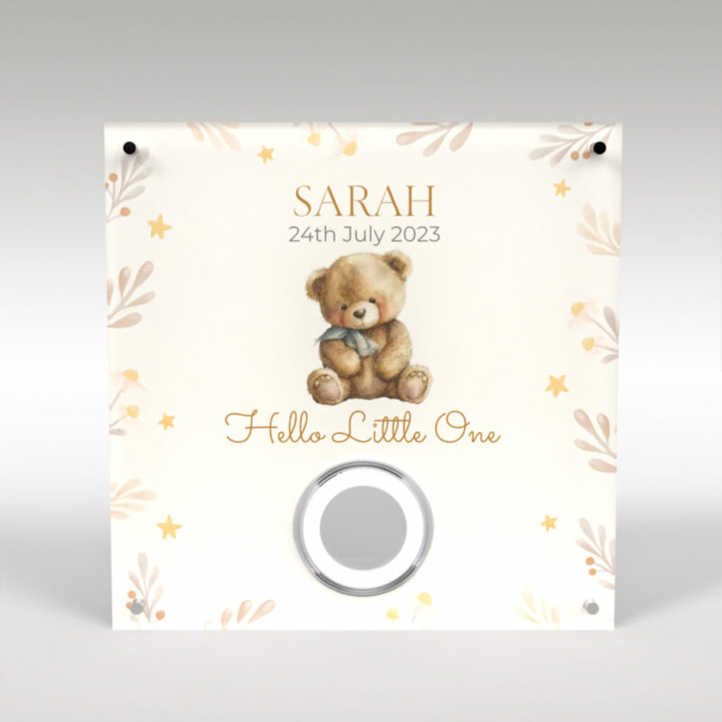 New Baby Personalised Acrylic Coin Display Holder - Image 6