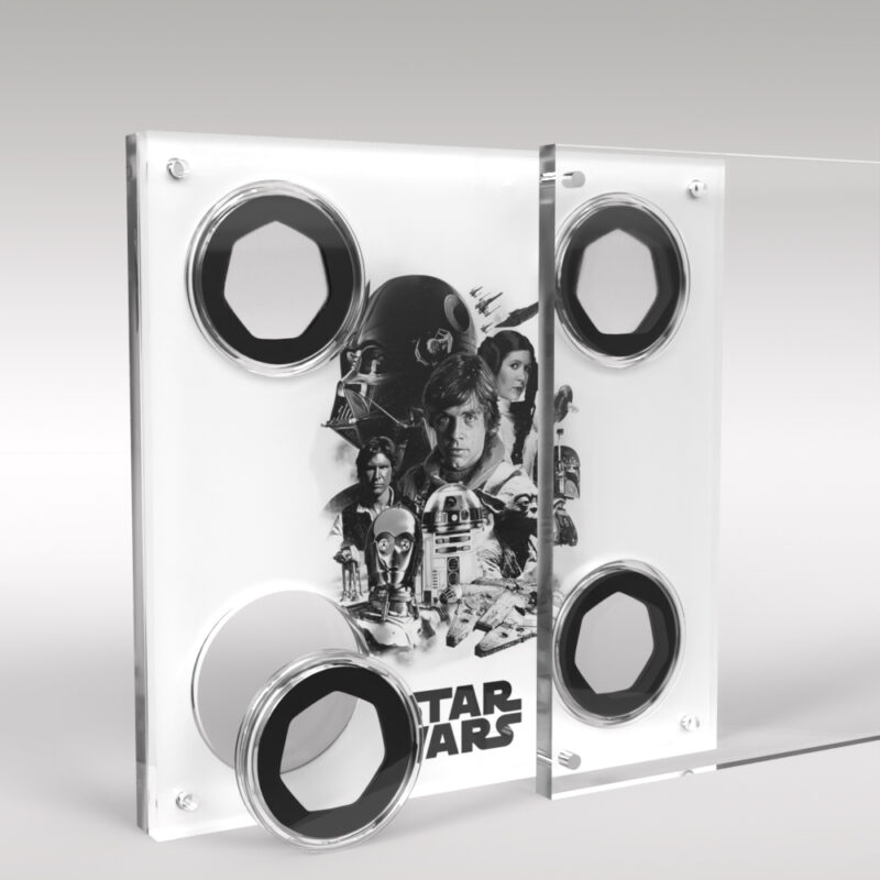 Star Wars 4 Coin Acrylic Display Stand - Image 3
