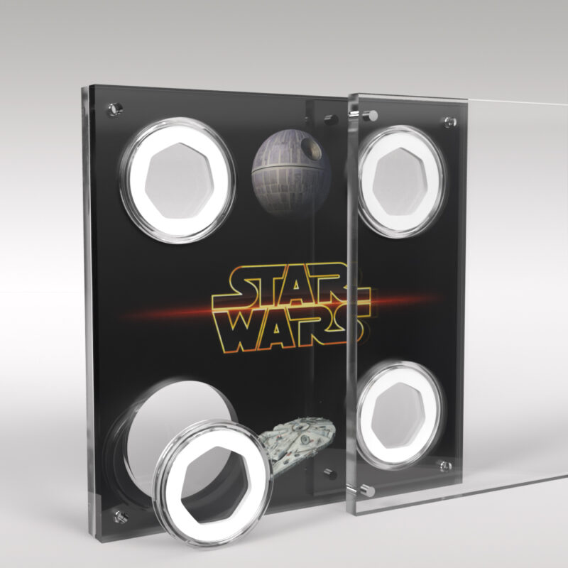 Star Wars 50p 4 Coin Acrylic Display Stand - Image 3