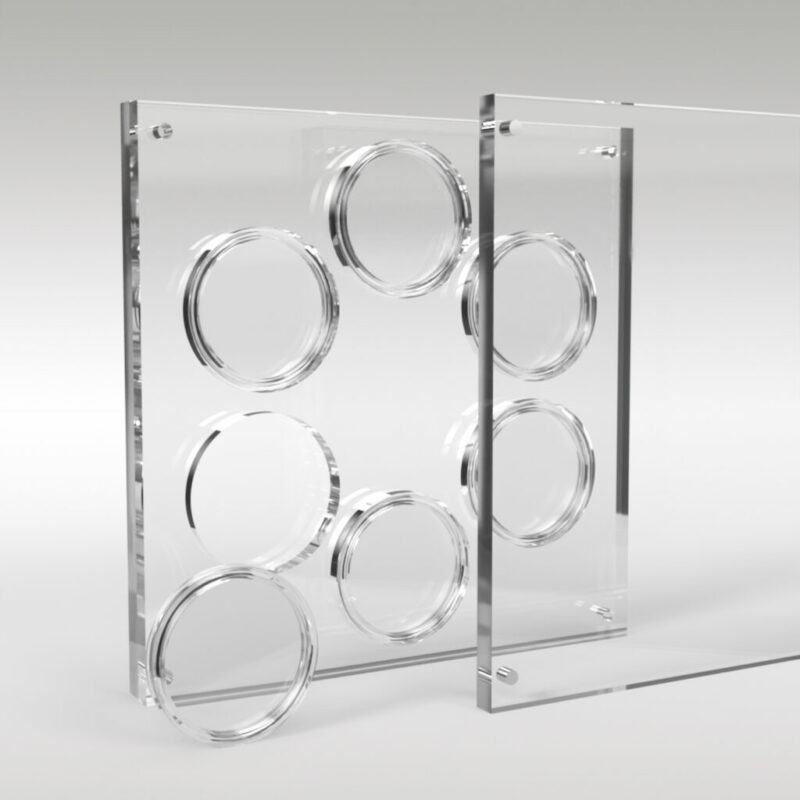 Five Pound Coin Collection Premium Acrylic Display Stand Holder Case - 6 Coins - Image 2