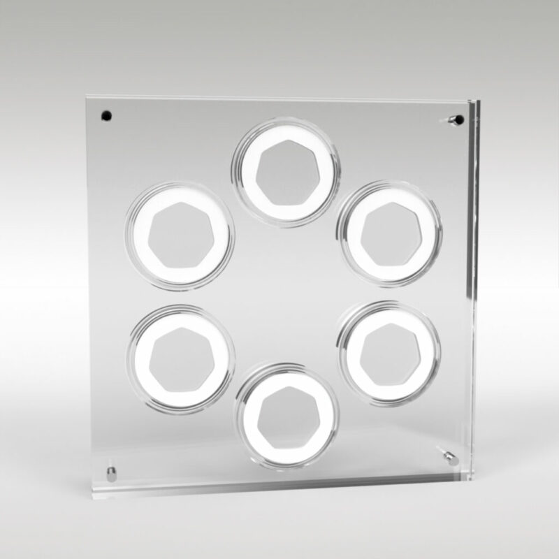 50p Coin Collection Premium Acrylic Display Stand Holder Case - 7 Coins - Image 6