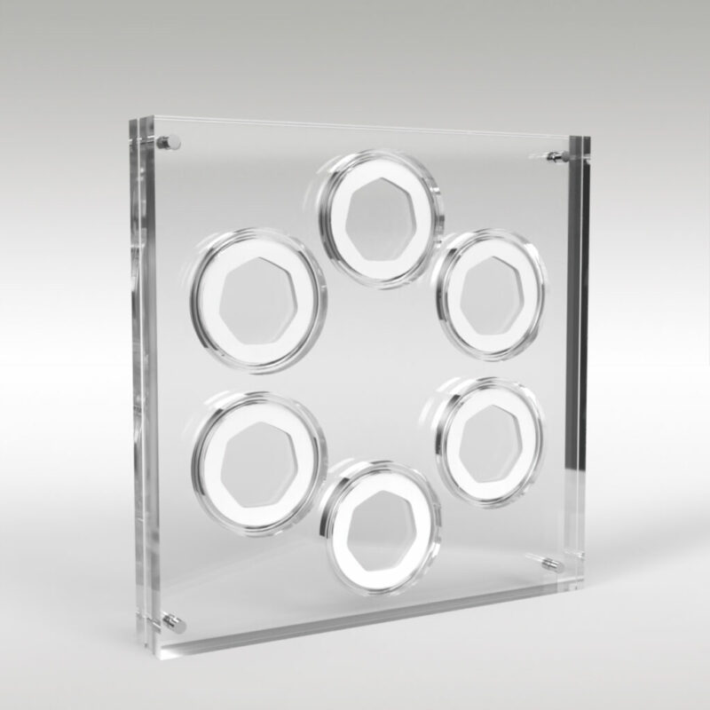 50p Coin Collection Premium Acrylic Display Stand Holder Case - 7 Coins - Image 5