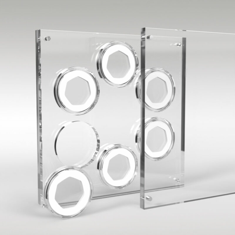 50p Coin Collection Premium Acrylic Display Stand Holder Case - 7 Coins - Image 4
