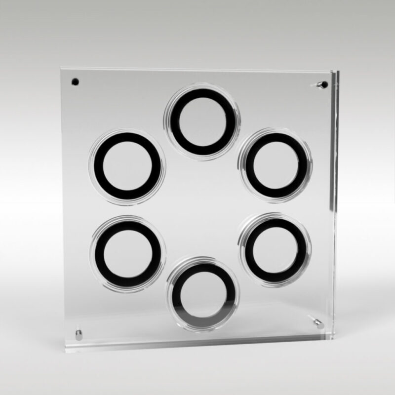 Two Pound Coin Collection Premium Acrylic Display Stand Holder Case - 6 Coins - Image 5