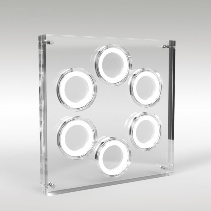 Two Pound Coin Collection Premium Acrylic Display Stand Holder Case - 6 Coins - Image 3