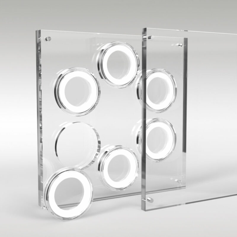 Two Pound Coin Collection Premium Acrylic Display Stand Holder Case - 6 Coins - Image 2
