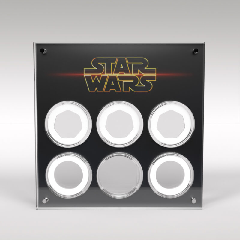 Star Wars 6 Coin Acrylic Display Stand