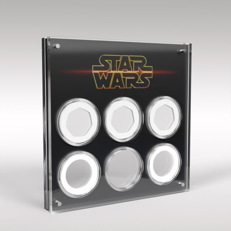 Star Wars 6 Coin Acrylic Display Stand - Image 2