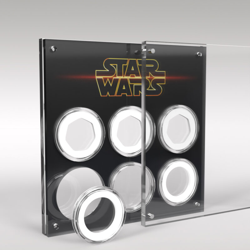 Star Wars 6 Coin Acrylic Display Stand - Image 3