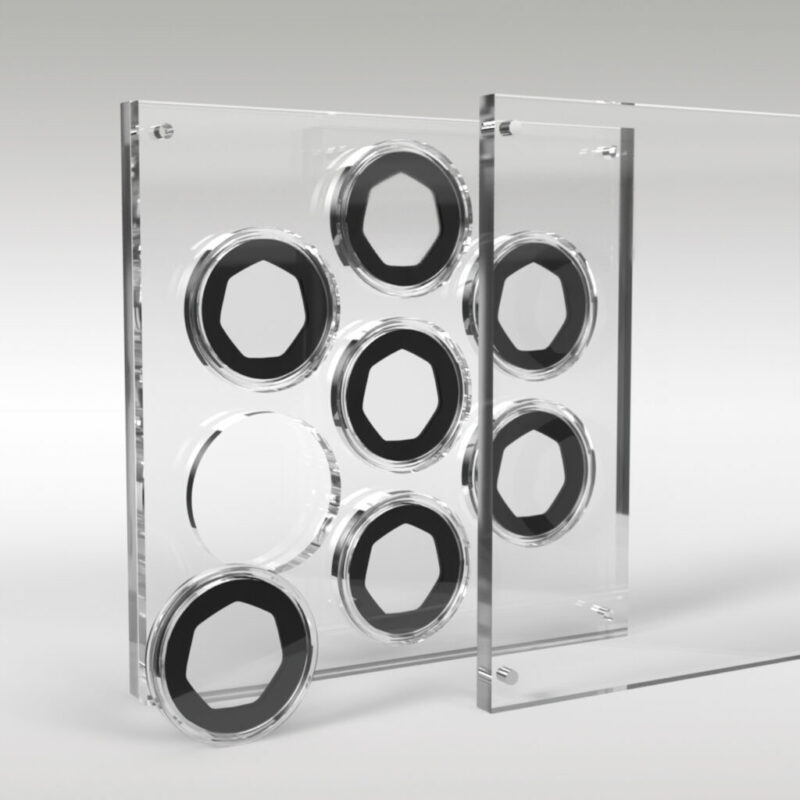 50p Coin Collection Premium Acrylic Display Stand Holder Case - 7 Coins - Image 3