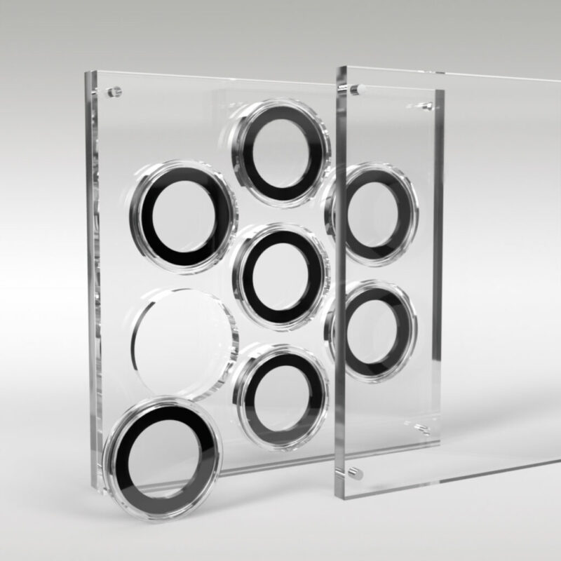 Two Pound Coin Collection Premium Acrylic Display Stand Holder Case - 7 Coins - Image 3