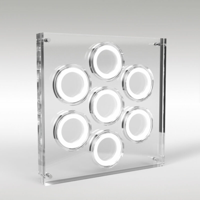 Two Pound Coin Collection Premium Acrylic Display Stand Holder Case - 7 Coins - Image 5