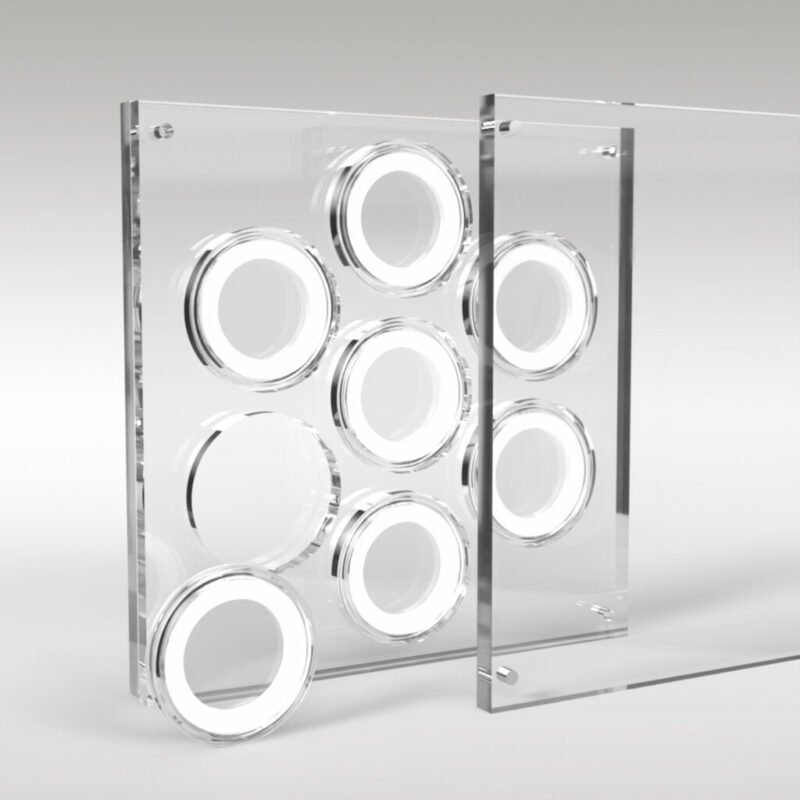 Two Pound Coin Collection Premium Acrylic Display Stand Holder Case - 7 Coins - Image 4