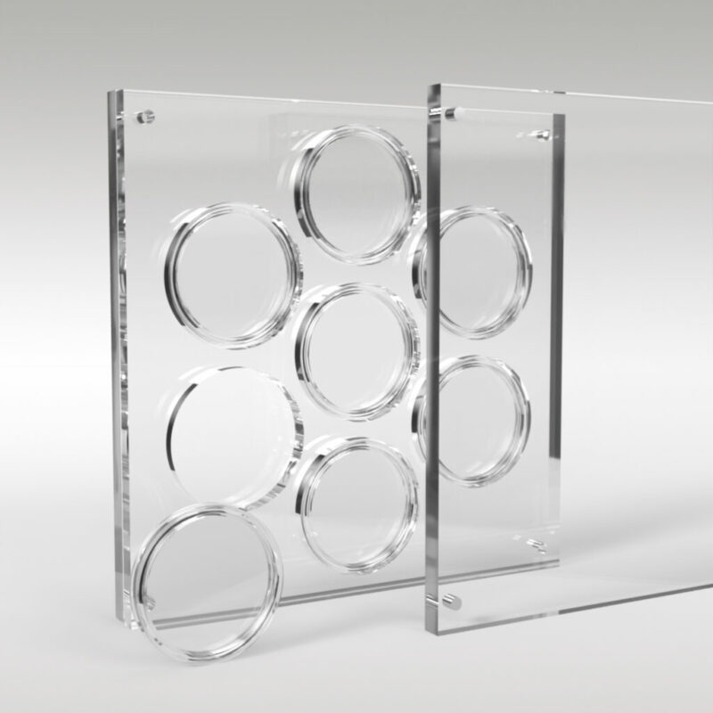 Five Pound Coin Collection Premium Acrylic Display Stand Holder Case - 7 Coins - Image 2