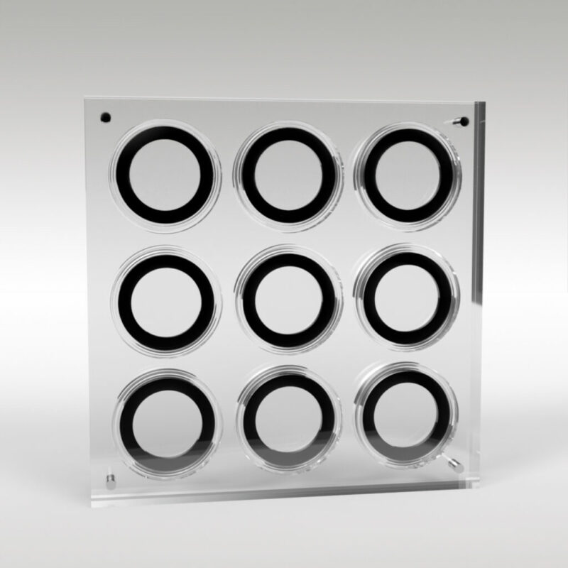 Two Pound Coin Collection Premium Acrylic Display Stand Holder Case - 9 Coins - Image 3