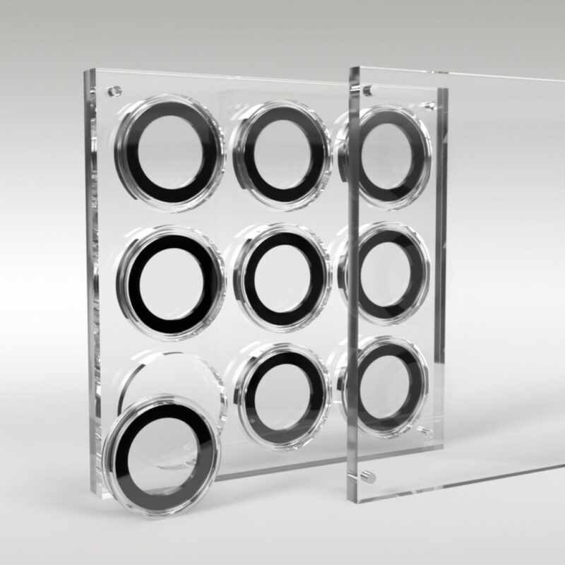 Two Pound Coin Collection Premium Acrylic Display Stand Holder Case - 9 Coins - Image 2