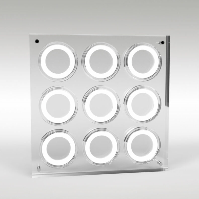 Two Pound Coin Collection Premium Acrylic Display Stand Holder Case - 9 Coins - Image 4