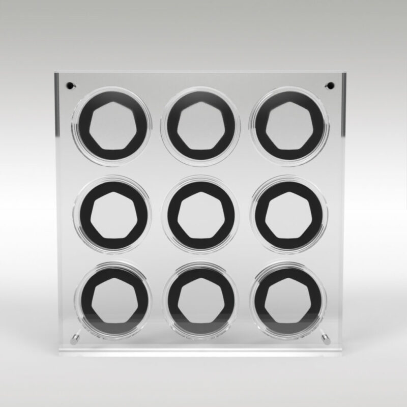 50p Coin Collection Premium Acrylic Display Stand Holder Case - 9 Coins - Image 3