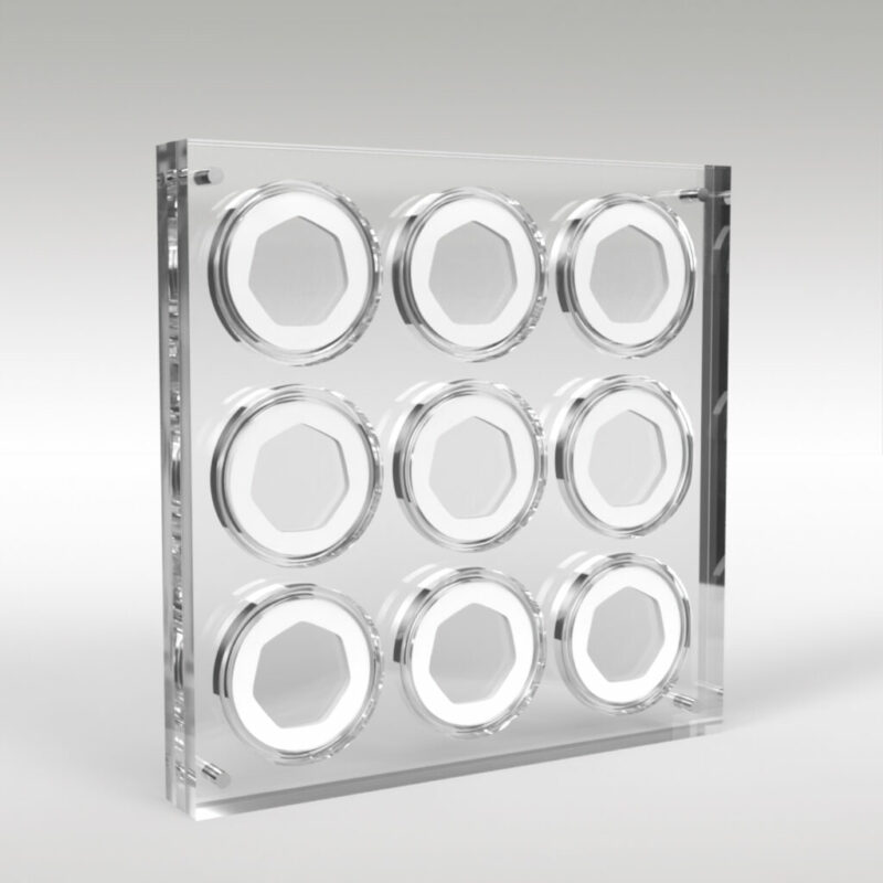 50p Coin Collection Premium Acrylic Display Stand Holder Case - 9 Coins - Image 5