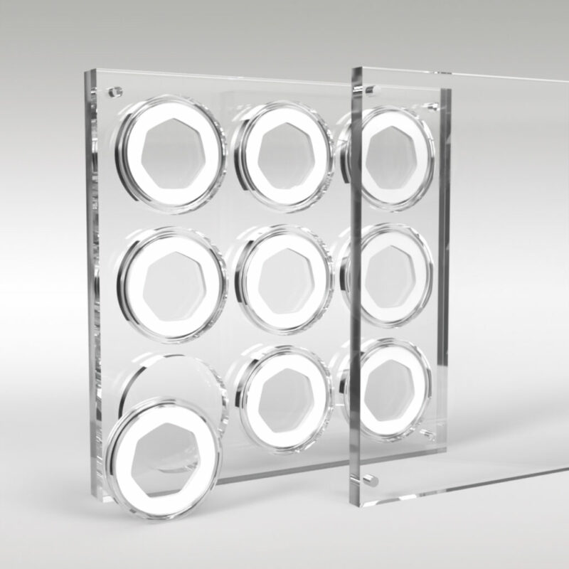 50p Coin Collection Premium Acrylic Display Stand Holder Case - 9 Coins - Image 4